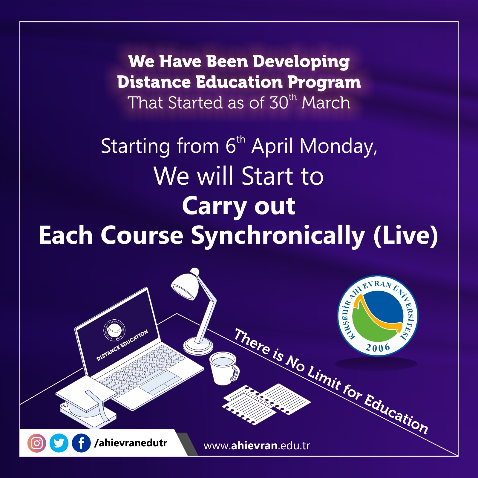 Distance Education Courses Are Carried Out Live
